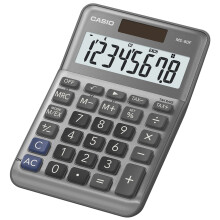 CASIO MS-80F Desk Calculator 8-Digit, Metal Front, Tax, Currency