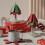 Anti Scald Christmas Tree Table Mat Foldable Dishes Insulation Pad Silicone Coaster Round Base 1