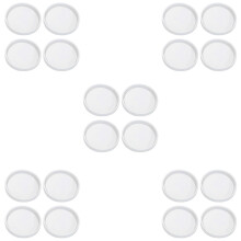 20 Pack Big DIY Round Coaster Silicone Mold, Diameter 3.94Inch/10cm, Molds for Casting with Resin, Cement