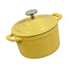 14 cm großer, emaillierter Dutch Oven 0,9 Quart-Blau