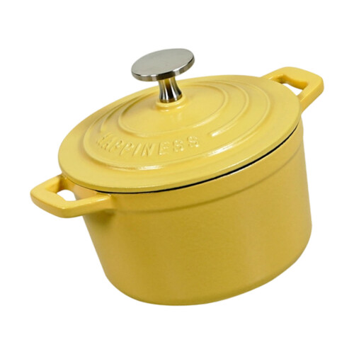 14 cm großer, emaillierter Dutch Oven 0,9 Quart-Blau