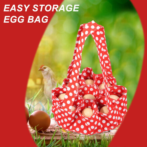 Cloth Egg Collecting Basket with 9 Compartments 2