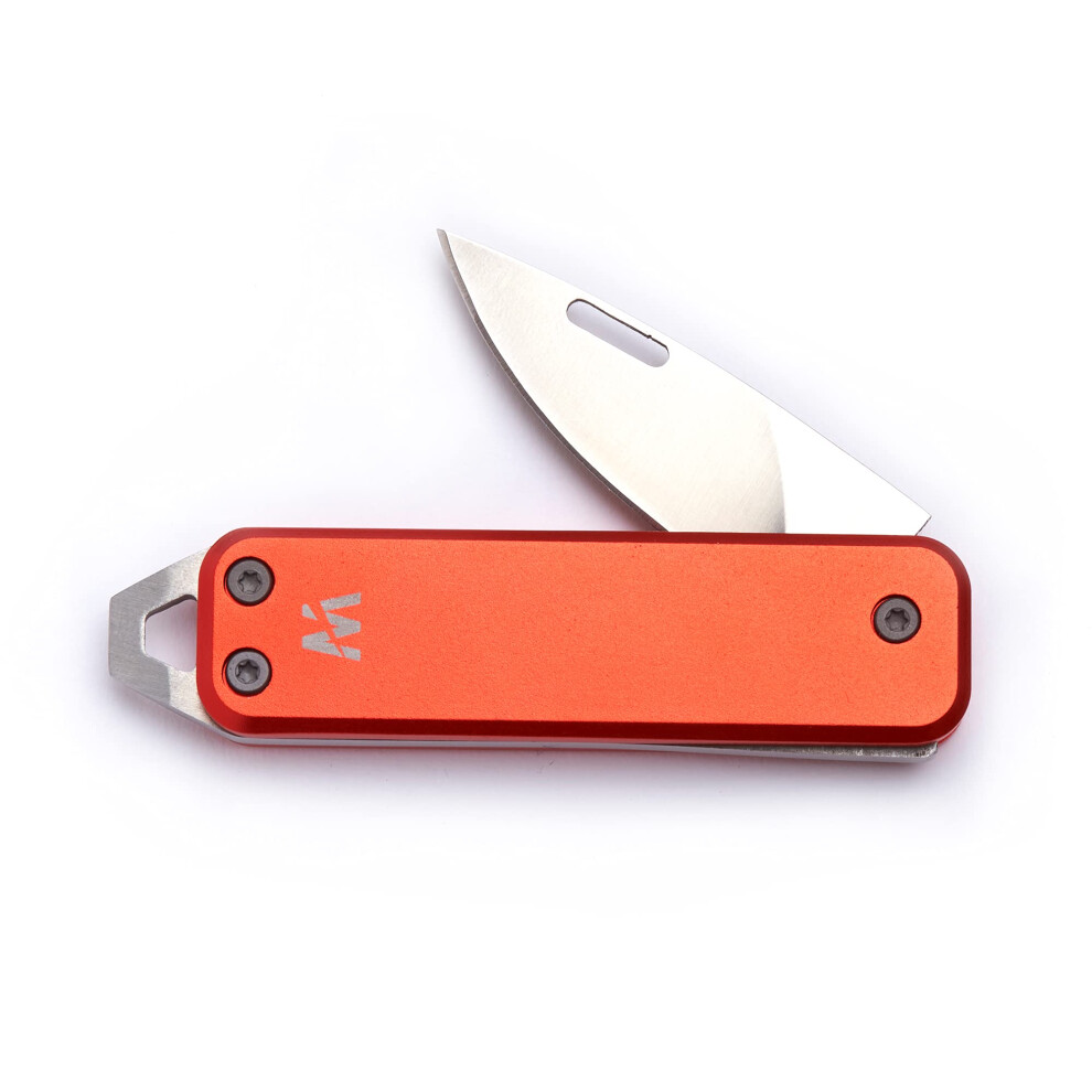 Whitby Pocket Knife, 1.75" Survival Stainless Steel Folding Knives Uk Legal Sprint Candy Finish, Stylish High Performance, Non Locking Edc Blade, Red