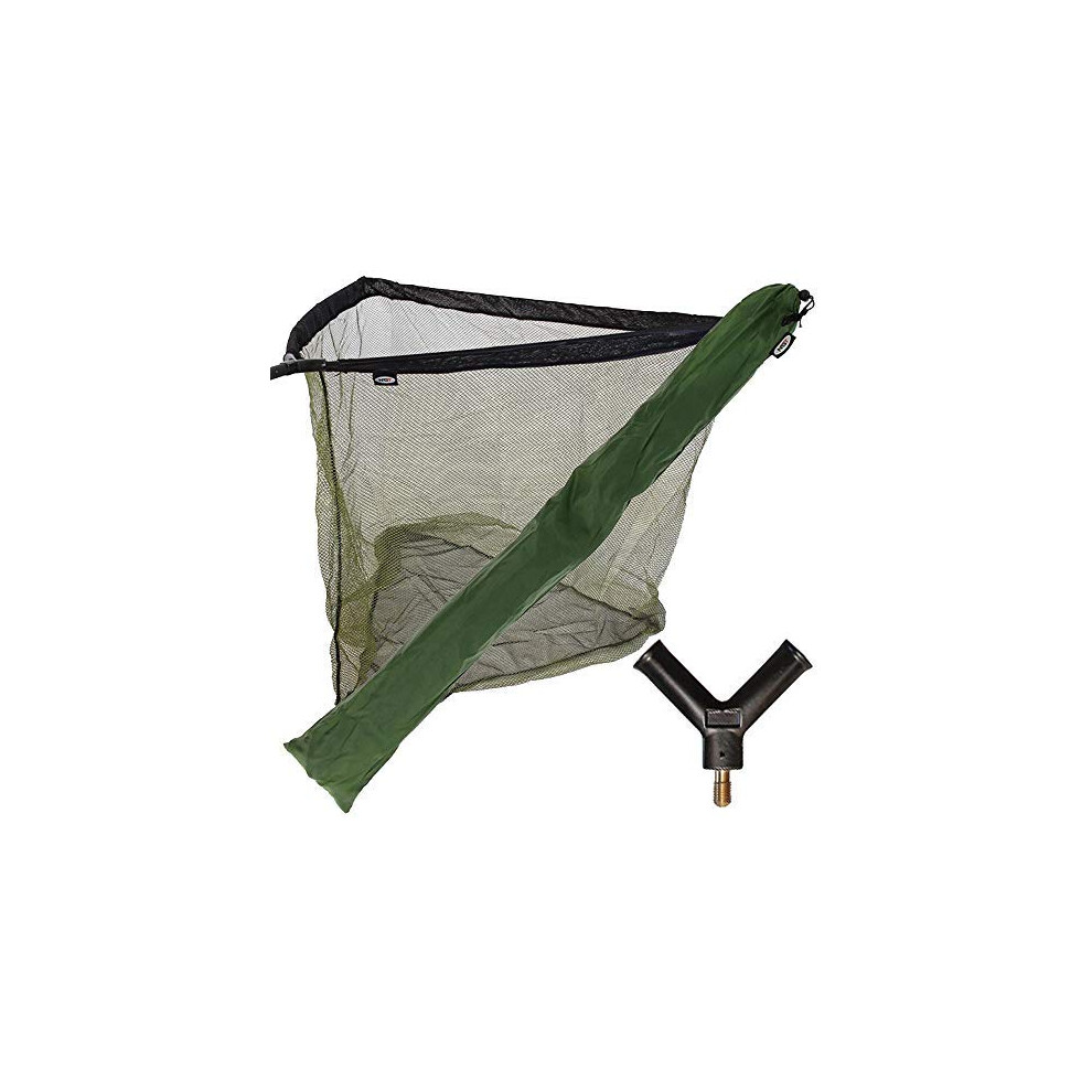 Photos - Climbing Gear Your DNA Supps DNA NEW NGT 36" Green Carp Coarse Fishing Landing Net with Strong Metal Spreader Block and Stink Storage Bag