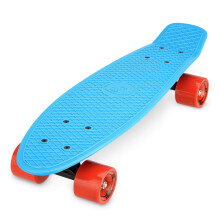 Xootz 22 Inch PP Cruiser Skateboard Pastel Pink - Kids Mini Skateboard with PP Deck, Beginner Friendly