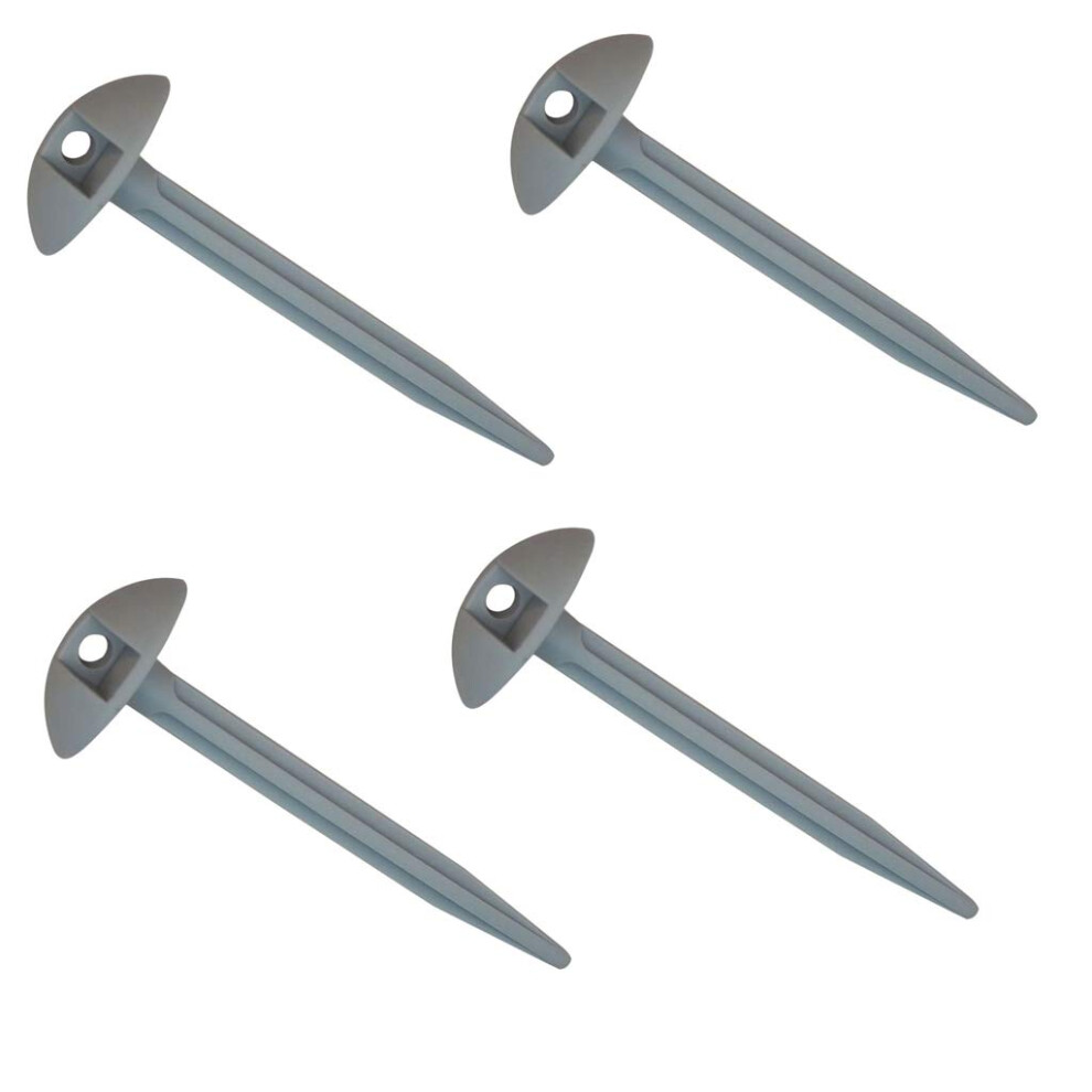 Photos - Climbing Gear Ogquaton 50 x Ground Sheet Plastic Tent Pegs Awning Carpet Pegs Heavy Duty Grey Creative and Useful