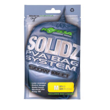 Korda Solidz Slow Melt PVA Bags M, Medium Size, Premium Satin Film, Enhanced Melt Time, Ideal for Long-Range & Deep-Water Bagging, Ultimate Strength W