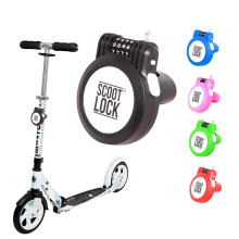 SCOOT LOCK Portable Combination Scooter Lock New Reinforced Scooter Lock Steel Wire Chain Cable Micro Trunki Birdie Ozbozz EVO for Kids Children and