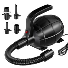 RISINGUKST Electric Air Pump Inflatable Pump, 600W High Power Electric Pump for Air Inflator Deflator, Quick Inflate 4 Sizes Nozzle for Air Mat Paddl