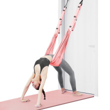flintronic Yoga Stretching Strap, Aerial Yoga Rope for Back Pain, Adjustable Leg Stretcher Back Bend Assist Trainer, Hammock Swing Stretching Strap f