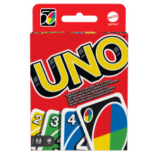 Mattel Games UNO, Classic Card Game for Kids and Adults for Family Game Night, Use as a Travel Game or Engaging Gift for Kids, 2 to 10 Players, Ages