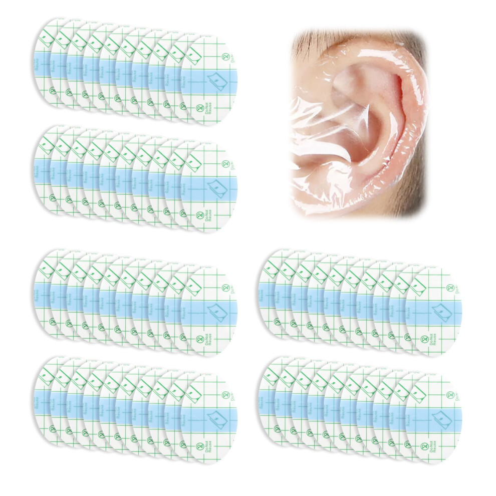 Photos - Climbing Gear 60pcs Ear Covers for Shower Waterproof Ear Patches Stickers Protection Clear Breathable Earring Cover for Baby Kids Adults S