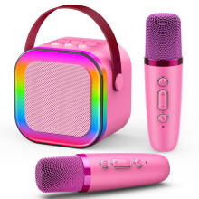 Dislocati 3-12 Year Old Girls Gifts, Karaoke Machine 2 Microphones for Kids Toys for 3-12 Year Old Girls Birthday Gifts for 3-12 Year Olds Girls Toys
