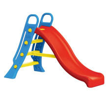 """Dolu Big Garden Slide With Water Feature For Children Age 2+, Large Blue Ladder and Red Slope Freestanding Slide for Kids Indoor & Outdoor Outdoor