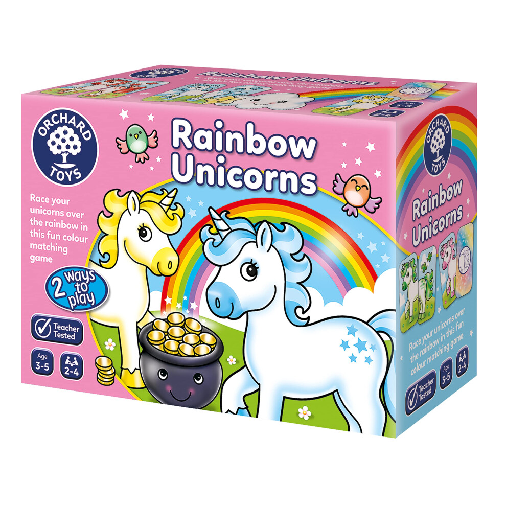 Photos - Board Game Orchard Toys Rainbow Unicorns Memory Matching Game For Learning Colours. First  For 3+ Year Olds, Toddlers, Kids,