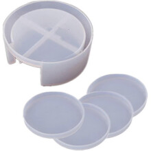 Coaster Resin Moulds, Silicone Square Coaster Mat Storage Holder Resin Mold - DIY Craft Moulds for Home Decor