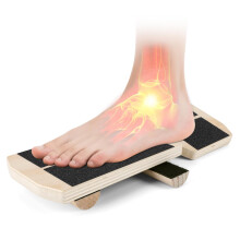 Ankle Foot Strengthener for Sprained, Ankle Balance Board, Single Leg Balance Board for Sprained Ankle Recovery, Wood Foot Balance Trainer for Postur