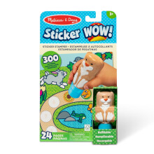 Melissa & Doug Sticker WOW Stamper & Activity Pad - Bunny | Book for Children, Travel Toys for Kids | Age 3+ - FSC Certified