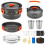 THTYBROS 17pcs Camping Cookware Mess Kit,for Camping,Backpacking,Picnic 1