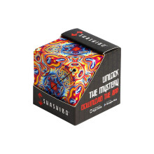 Shashibo Shape Shifting Box - Award-Winning STEM Fidget Toy with Ultra Strong Magnets - Puzzle Cube Transforms Into 100+ Shapes, Perfect Sensory Gift