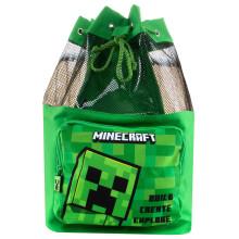 Minecraft Swimming Bag | Creeper Boys Swim Bag | Children’s Swimming Bags | Boys Backpacks | One Size Green