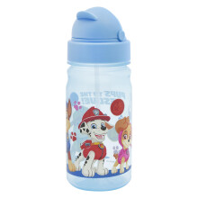 Paw Patrol 400ml Kids Water Bottle with Dome Lid & Flip-Up Integrated Straw - BPA-Free, Leak-Proof Design, Perfect for School & Outdoor Activities