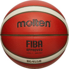Molten B6G4550 Basketball I The Official Game Ball of British Hoops! I Size 6 I Game-Ready Pebble I Premium Composite Leather I Super League Basketba