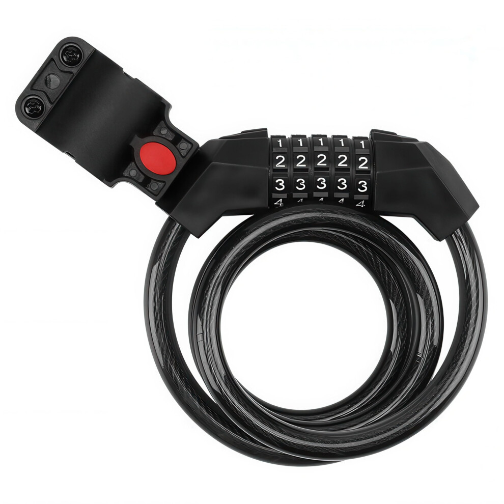 Byking Bike Lock Cable, Combination Bicycle Lock 5 Digit 1.2M Long, Cycle Cable Lock With Code For Bikes E-Bike Mountain Bike Outdoor Scooter Ski. Bi 5005046740687
