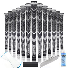 CHAMPKEY 13-Pack Half Cord Golf Grips with Installation Kit - All-Weather Performance Golf Club Grips for Men | High Traction & Feedback Design