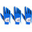 FINGER TEN Golf Gloves Men Left Right Hand Grip 3 Pack(Blue, ML,Right) 1