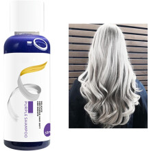 Purple Shampoo Sample, Anti-Yellow Shampoo, Neutralises Yellow&Orange Tones, Highlighted and Grey Hair, 50ml