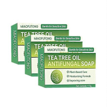 (3PCS) 1-5x Tea-Tree Oil Antifungal Soap Antifungal Treatments for Face Body Acnes Athlete's Foot Tinea Folliculitis