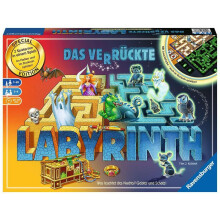 Ravensburger 26687 - Labyrinth Glow in the Dark - Family Classic with Luminous Colour, Game for Children and Families from 7 Years - Board Game Suita