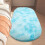 Soft Fluffy Bedroom Rug Oval Sky Blue 23.6x63 in 4