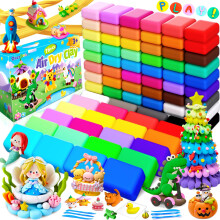 DazzBoom Air Dry Clay 78 Bags of Modelling Clay, 36 Colours,DIY Molding Magic Clay for with Tools,Soft & Non-Sticky,Ultra Light Non-Toxic Air Drying