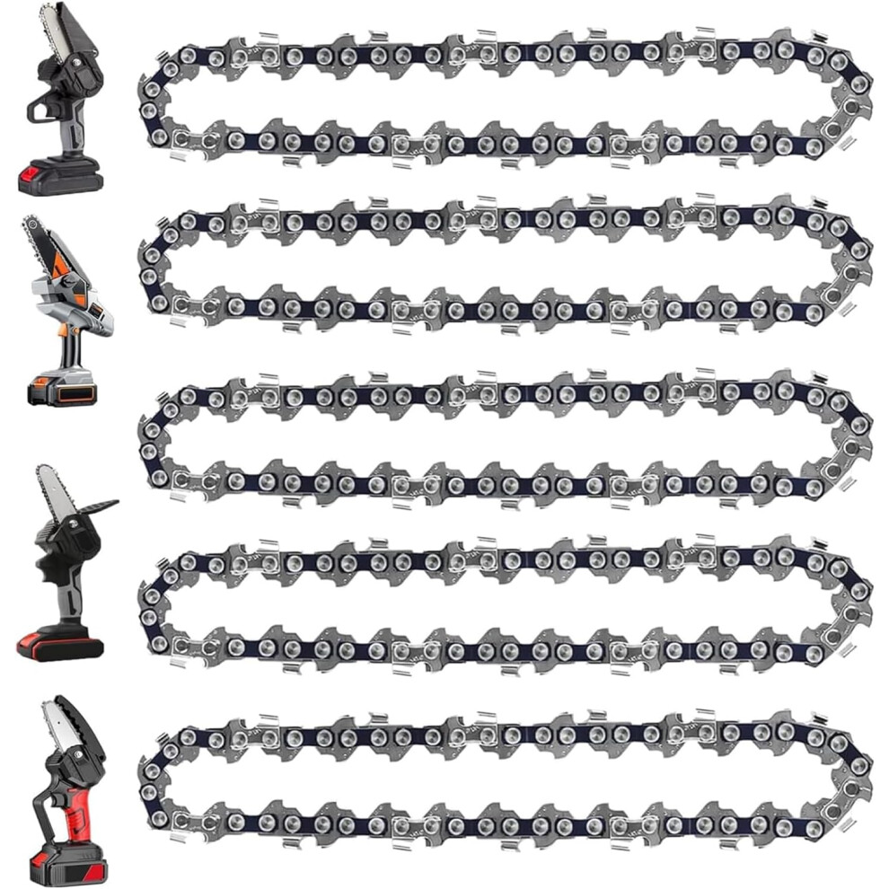 5 Pieces 4 Inch Mini Chainsaw Chain For Stihl Gta 26, 4 Inch Replacement Chains For Cordless Electric Portable Mini Chainsaw 4048478346905