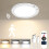 Gotopceed Rechargeable Motion Sensor Ceiling Light with Remote - Magnetic Wireless Ceiling Light Battery Powered for Closet Shower Stairs 1