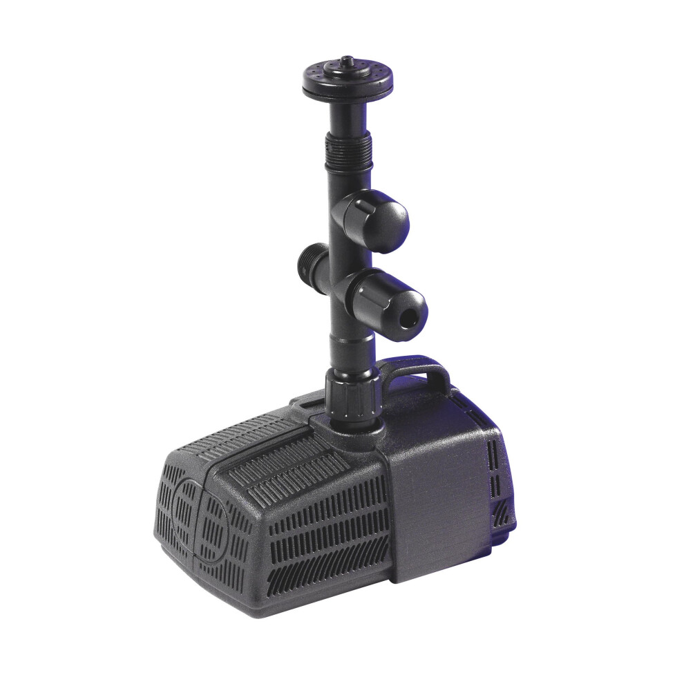 Hozelock 3344 Cascade Waterfall And Fountain Pump 4000 Lph, Black