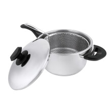 Stainless steel collection 22cm Stainless Steel Chip pan, Silver