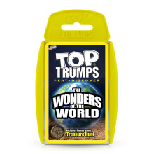 Top Trumps Wonders of the World Classics Card Game, Discover facts in this educational packed game including the height of Mount Everest, gift for ag