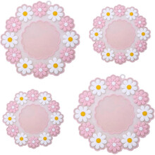 4 Pack Flower Silicone Coasters 26-27s