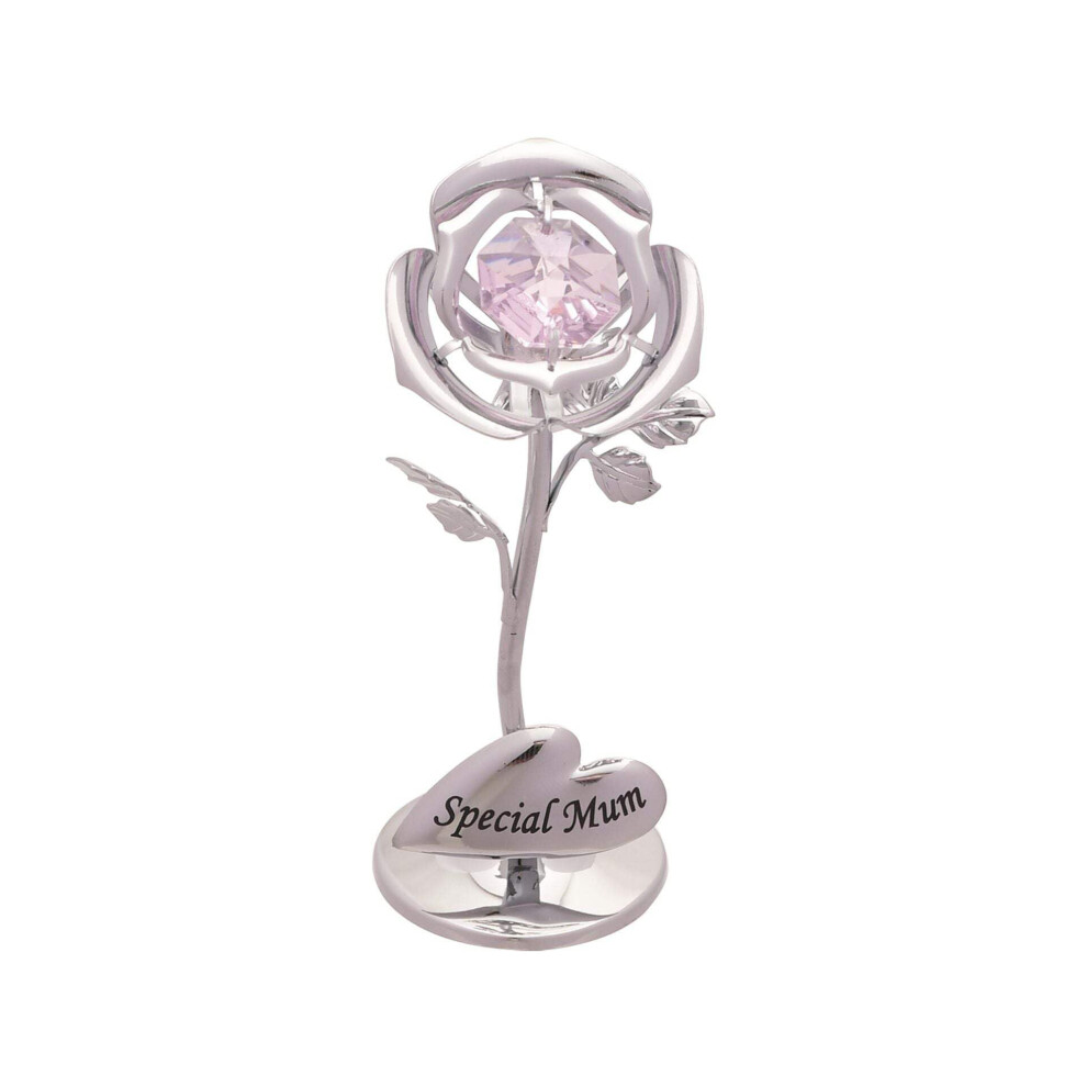 Special Mum Flower With Swarovski Crystal Elements Celebration Rose Sp351 Crystocraft