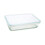 Pyrex Pyrex 1.5L Rectangular Casserole Dish with Plastic Lid - Glass, Transparent, 22x17x6 cm, 1.5 Liters, White 1