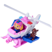 Paw Patrol: Search & Rescue, Skye Rescue Helicopter with 2 Figures, Hero Helicopter Toy with Pull-Back Action, Kids Toys for Boys and Girls Ages 3+