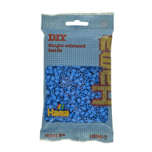 Hama Beads Bag | Approx. 1000 Midi Fuse Beads | Mosaic Decoration Arts & Craft for Creative Children Ages 5+ | Bright Blue