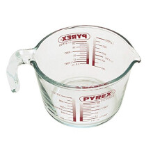 Deluxe Pyrex Stain Resistant Glass Measuring Jug, 1L