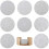 Silicone Drink Coasters 8 with Bamboo Coaster Holder, Table Protection,perfect for Gift, Party, Off 1