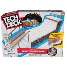 Spin Master Tech Deck, Primitive X-Connect Skate Park, Customisable and Buildable Ramp Set with Exclusive Fingerboard, Kids Toy for Ages 6 and up