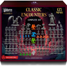 Wildspire Classic Creatures Full Set 1 - Paintable Essential DND Monster Miniatures Bulk - 125 Miniatures for D&D 28mm Scale Minatures Dungeons and D