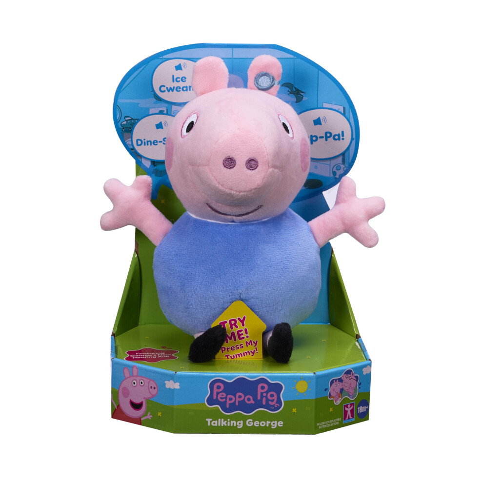 Peppa Pig Talking George, Plush Toy With Speech & Sound Effects, Pre-School Soft Toy